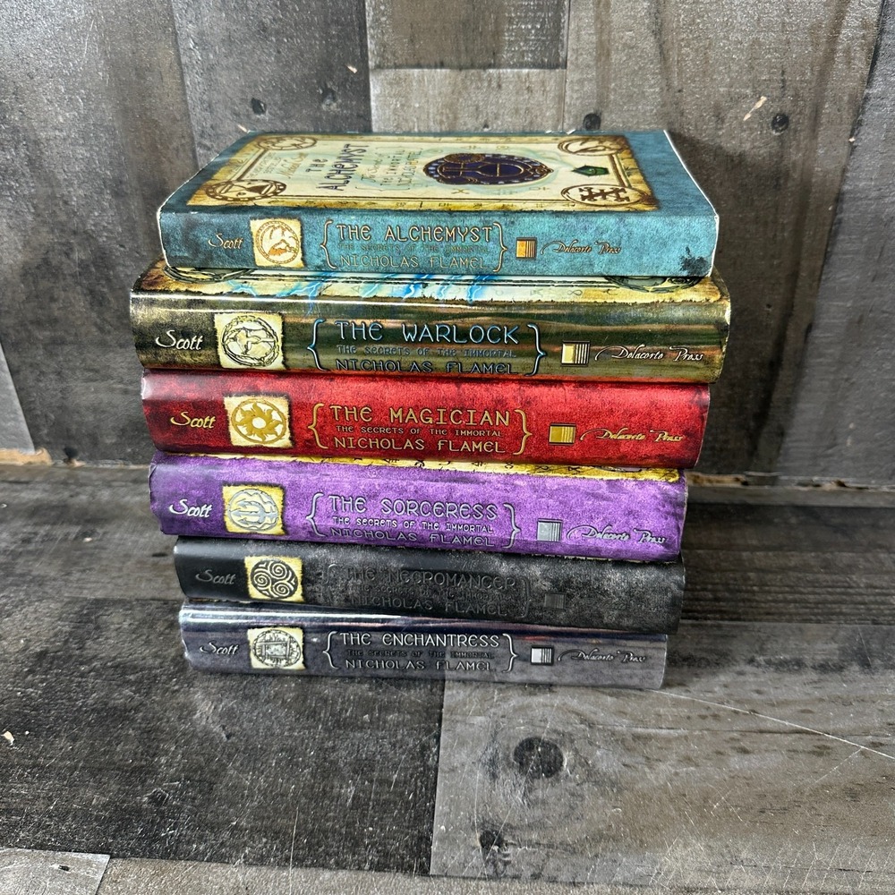 Secrets of the Immortal Nicholas Flamel Series 1-6 set Scott HB & PB